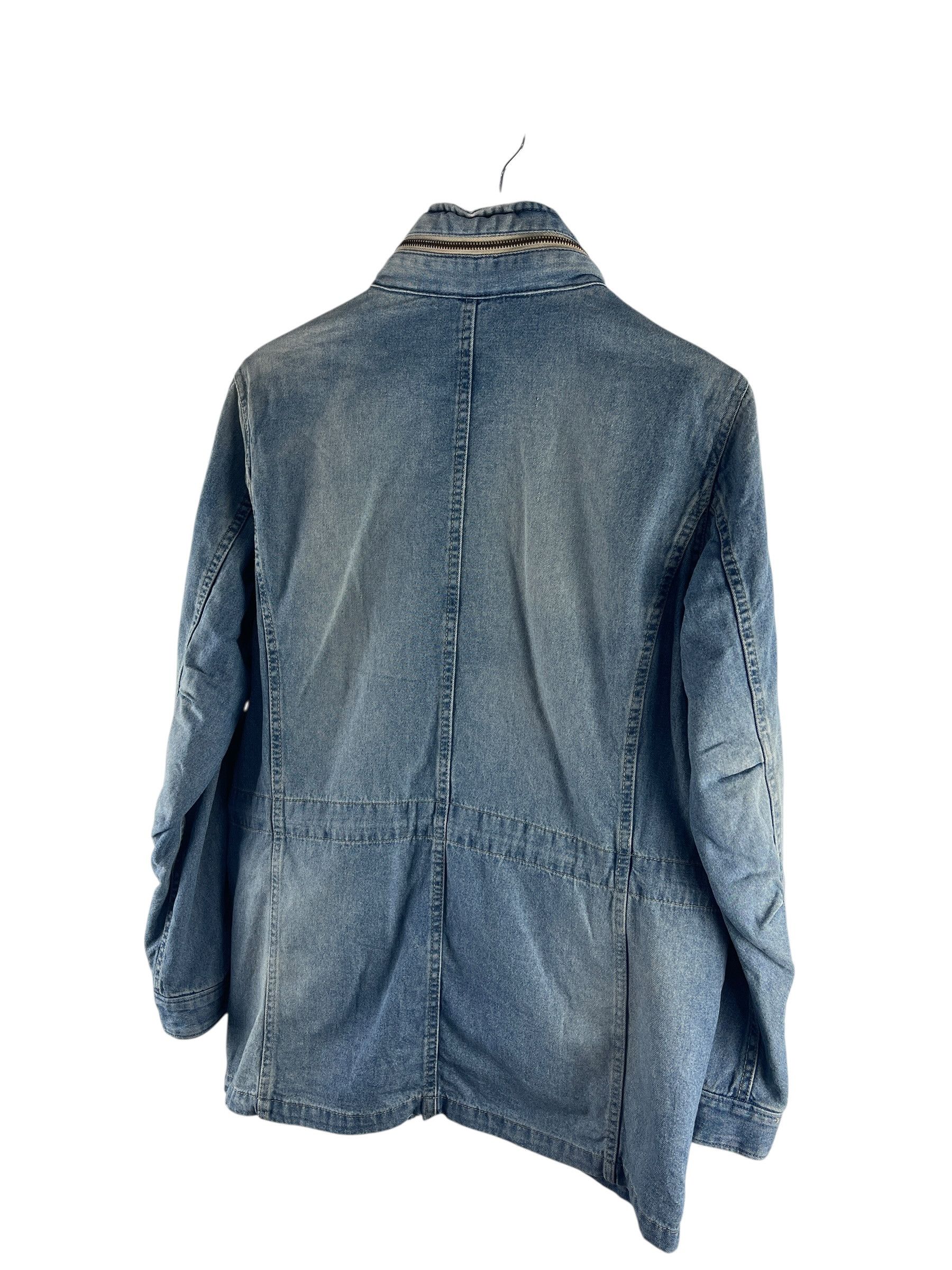 Avirex Vintage Avirex PX Hooded Denim Field Jacket Military Style Size US L / EU 52-54 / 3 - 7 Thumbnail