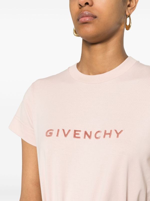 Givenchy o1srvl11e0924 4G Slim Cotton T-Shirt in Light Pink Size M / US 6-8 / IT 42-44 - 5 Thumbnail