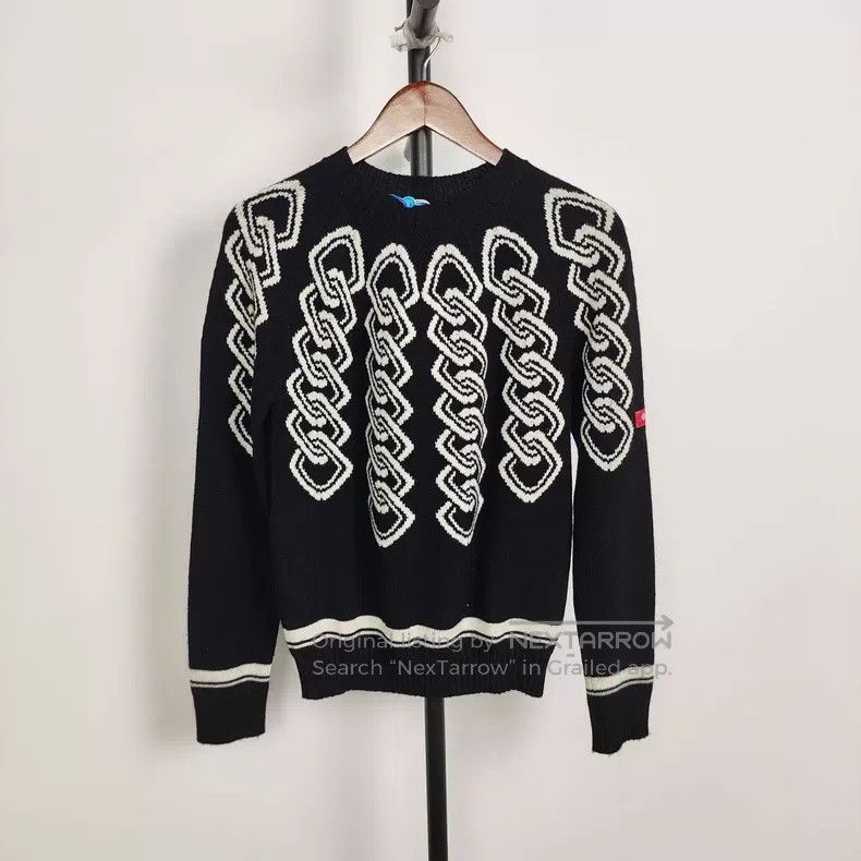 Other Loro Piana Black Knit Sweater with Ethnic Pattern Size XS / US 0-2 / IT 36-38 - 1 Thumbnail