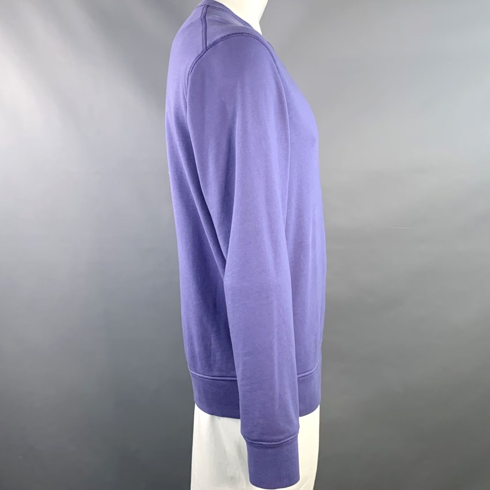 Stone Island STONE ISLAND XL Purple Cotton Crew-Neck Sweatshirt Men Size US XL / EU 56 / 4 - 2 Thumbnail