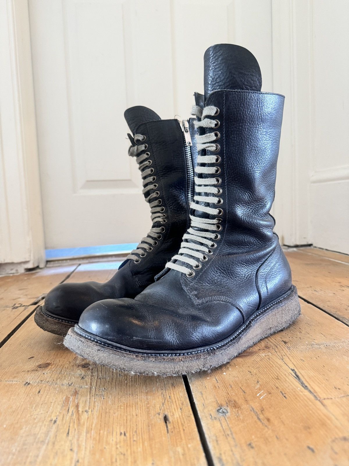 Rick Owens SS20 Rick Owens Tecuatl Megatooth Megalace Army Boots