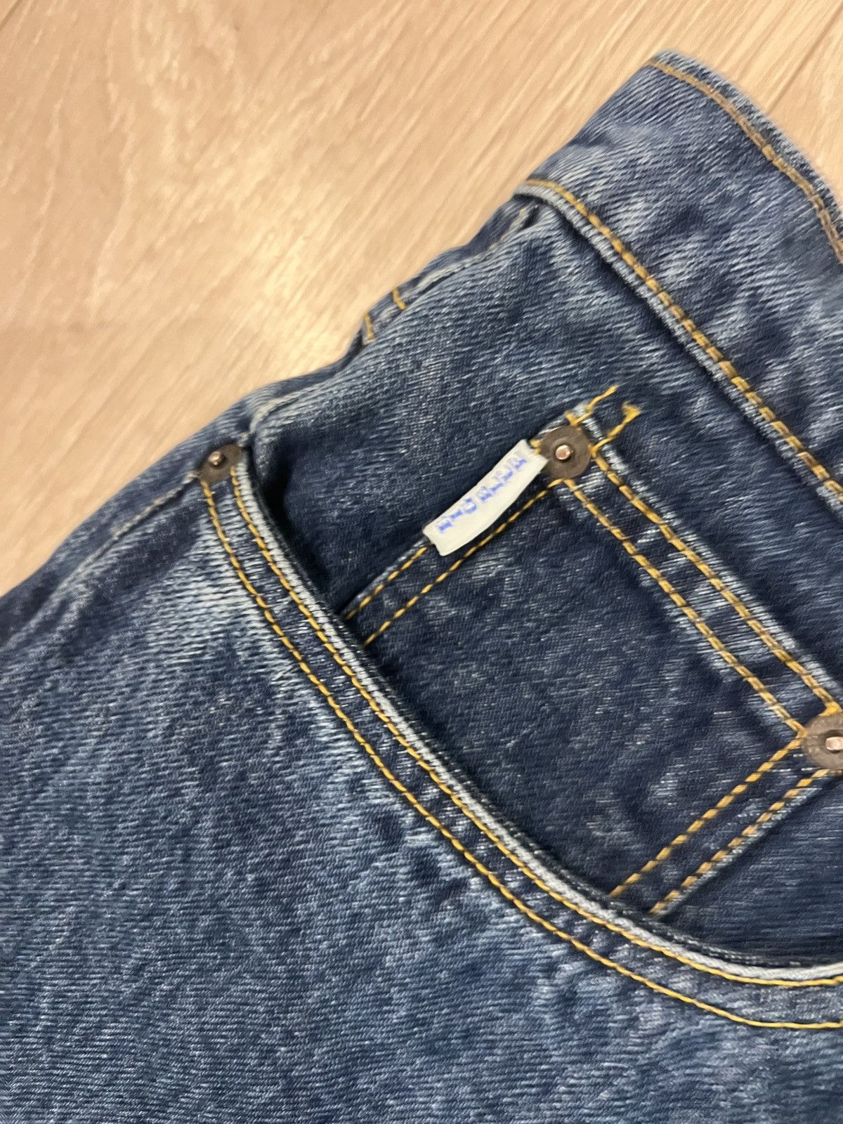 Other Vintage Big Blue Denim Jeans Made In Canada 70s 80s Size US 34 / EU 50 - 6 Thumbnail