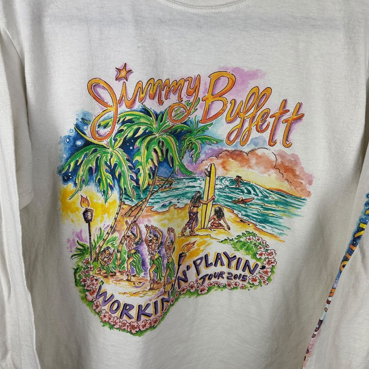 Band Tees Mens Y2K Jimmy Buffett Long Sleeve Band Shirt Size US M / EU 48-50 / 2 - 3 Thumbnail