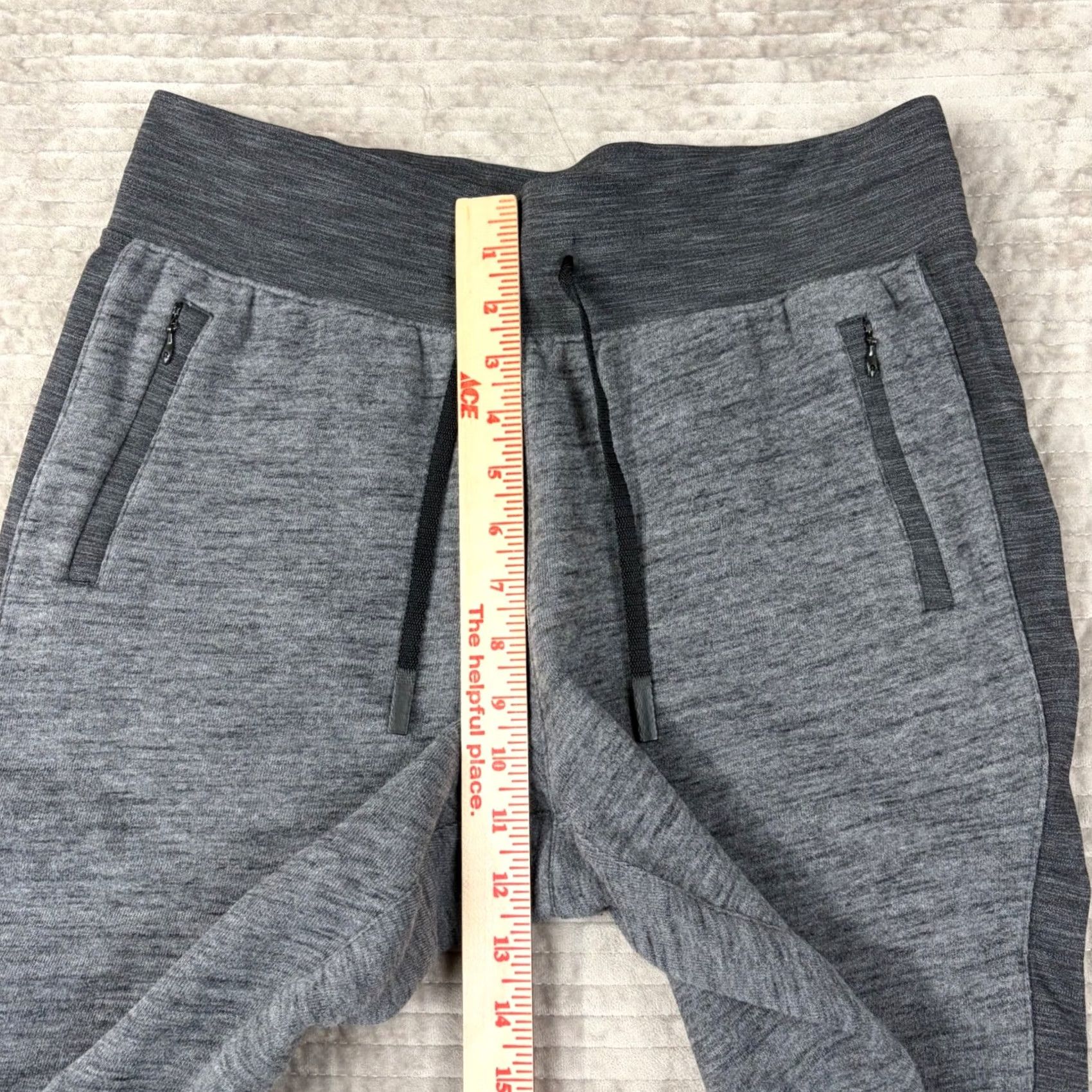 Lululemon Lululemon Scuba Jogger Heathered Gray Sweatpants Size 8 High Rise Zip Pocket Womens Pants Regular 32x27 Fleece Comfort Pockets Logo Size 24" / US 00 / IT 34 - 5 Thumbnail