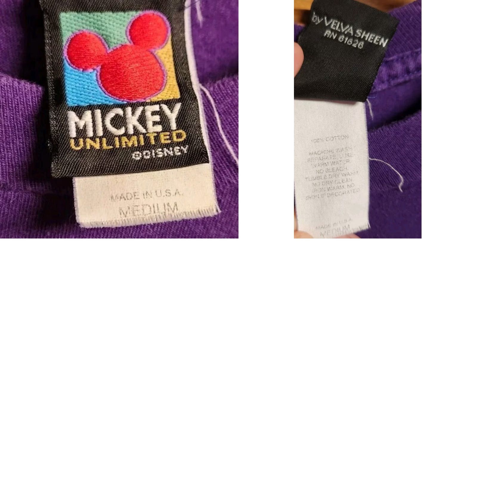 Mickey Unlimited Mickey Unlimited Moods of Mickey Mouse Poses T Shirt Adult M VTG USA 90s Disney Shirt Mens Small Purple Graphic Print 90s USA Mickey & Friends Size US M / EU 48-50 / 2 - 8 Thumbnail