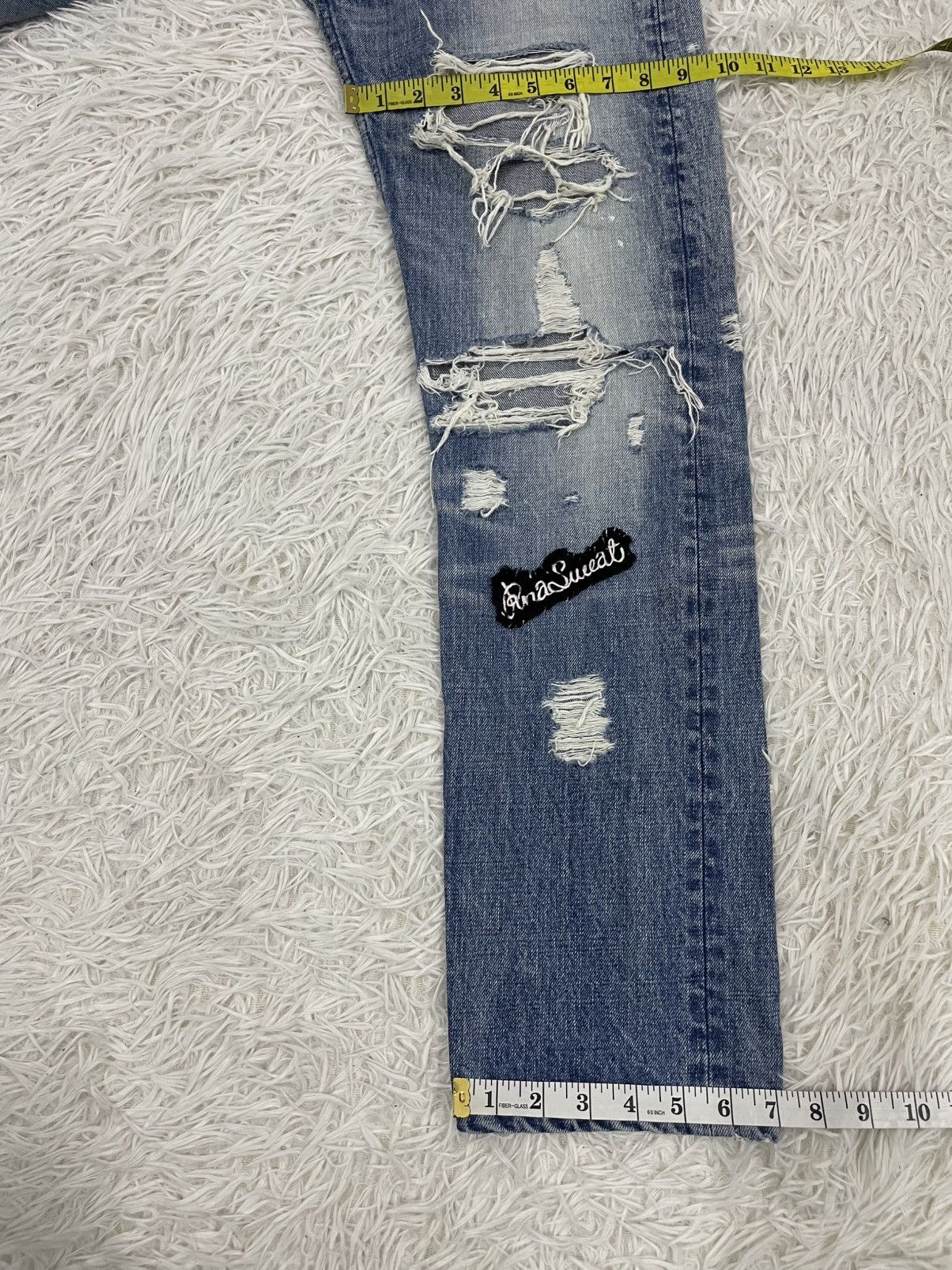 Japanese Brand Cozy Art Style Sweats & Bloods RNA Flare Jeans Pant Size US 30 / EU 46 - 16 Thumbnail