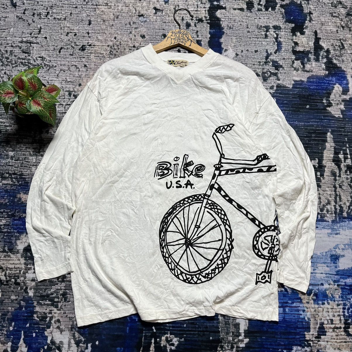 Vintage 🔥Vintage Traders Bike USA Big Logo Long Sleeve tee 🇺🇸 Size US M / EU 48-50 / 2 - 1 Thumbnail