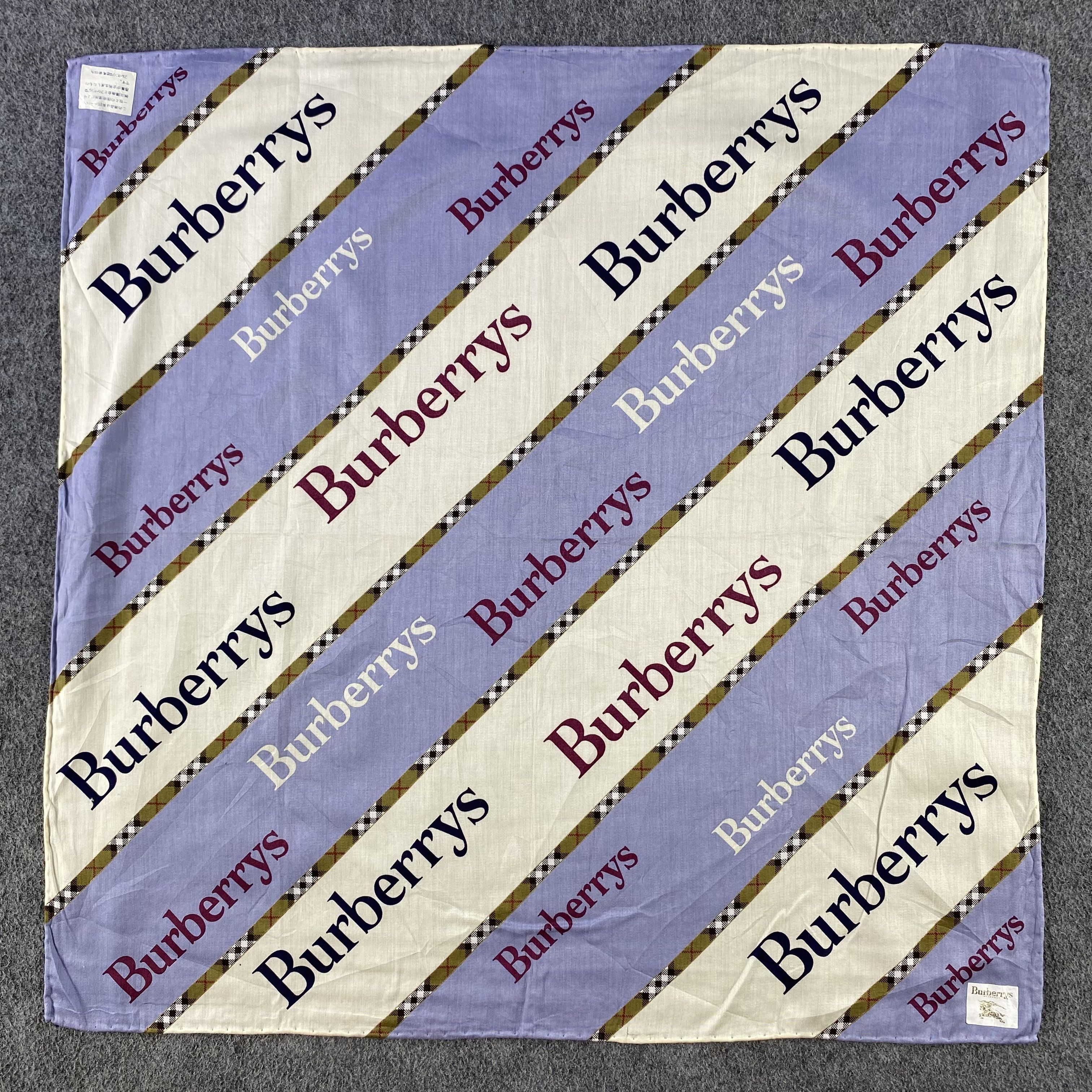 Burberry × Vintage Burberry Handkerchief/Neckerchief/Bandana HC638 Size ONE SIZE - 1 Thumbnail