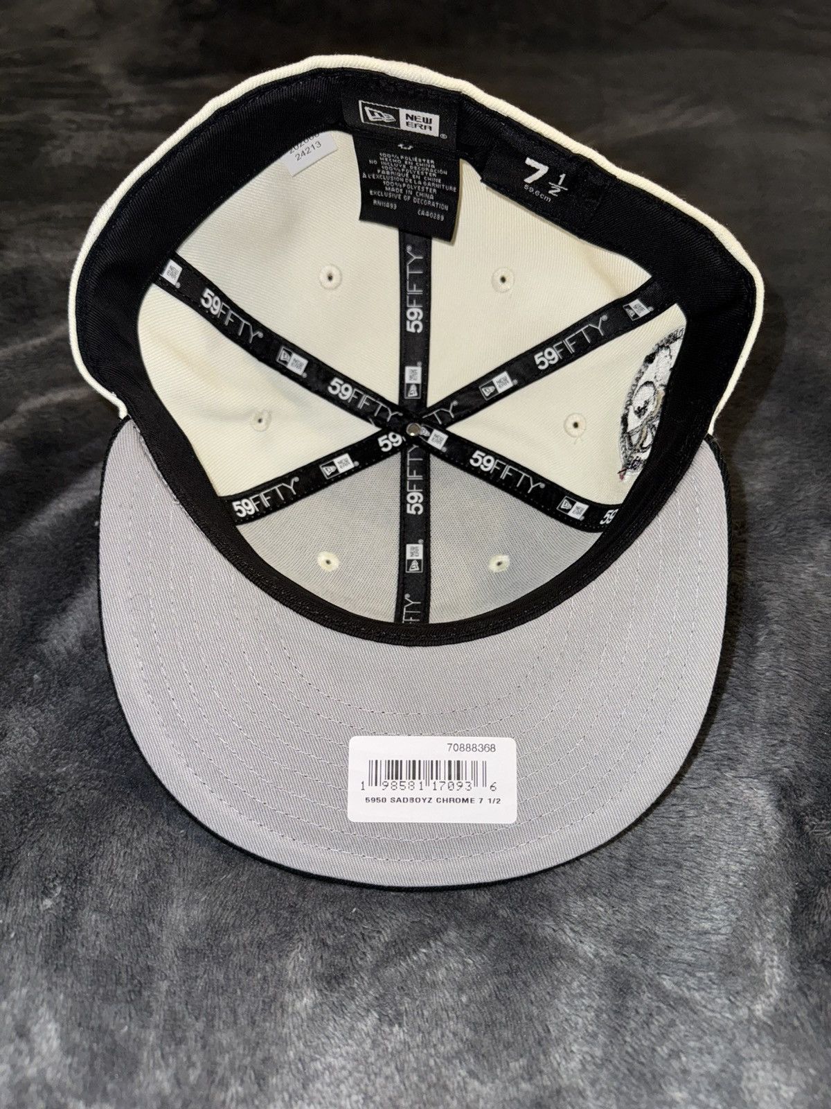 New Era × Sad Boys $B x New Era SadBoyz Fitted Cap (7 1/2) Size ONE SIZE - 5 Thumbnail