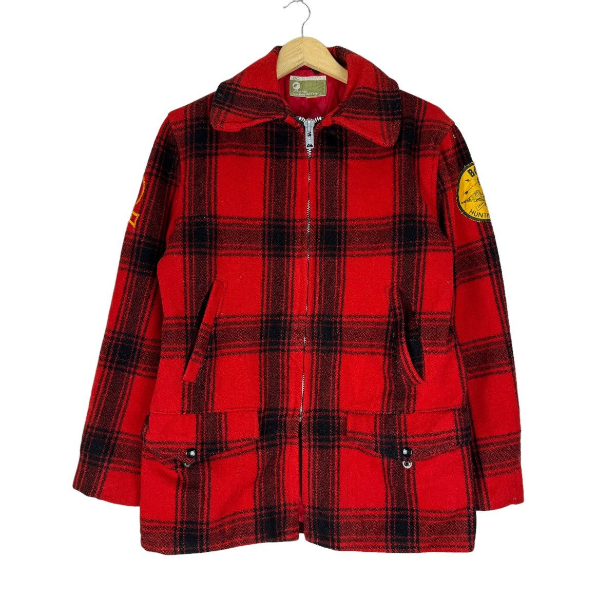 Hunter × Vintage ⚡️60s JC PENNY BUFFALO RED TARTAN HUNTING MACKINAW JACKET Size US M / EU 48-50 / 2 - 5 Thumbnail