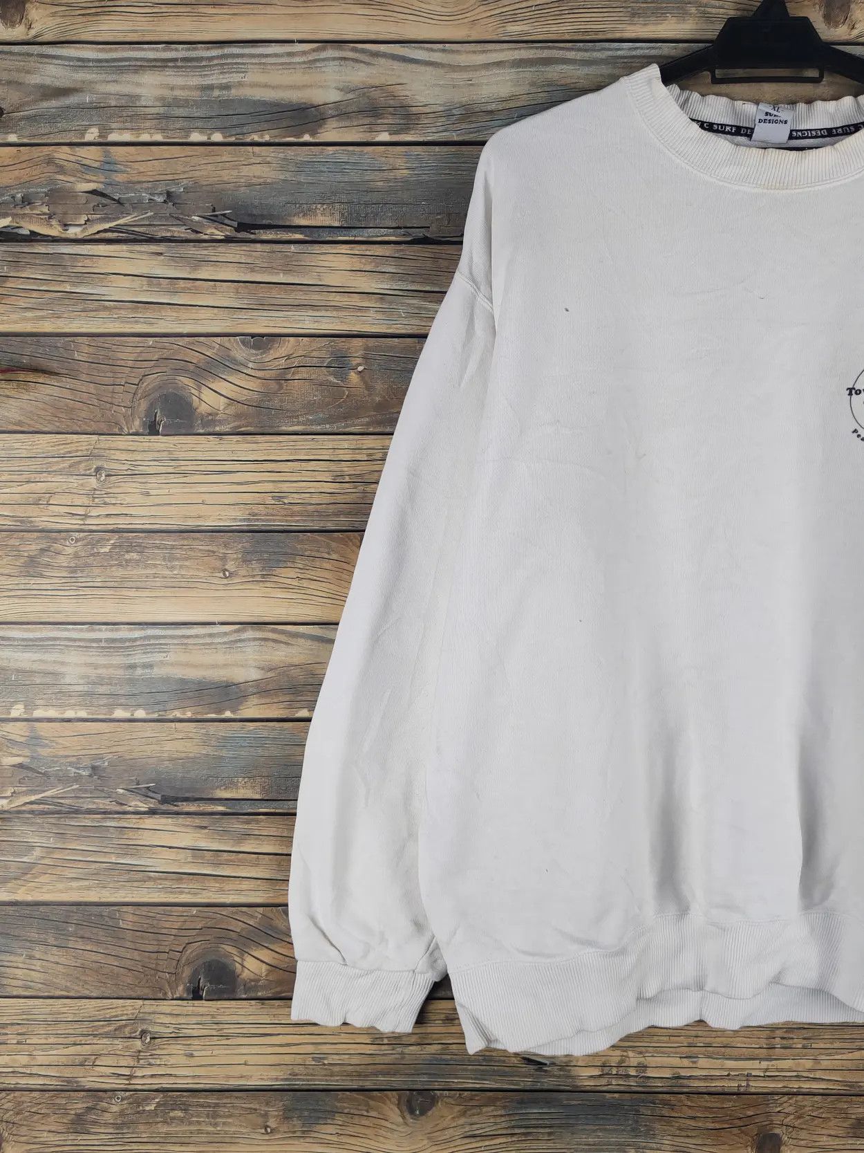 Japanese Brand DL T&C Surf Designs White Sweatshirts #S2800T Size US XL / EU 56 / 4 - 10 Thumbnail