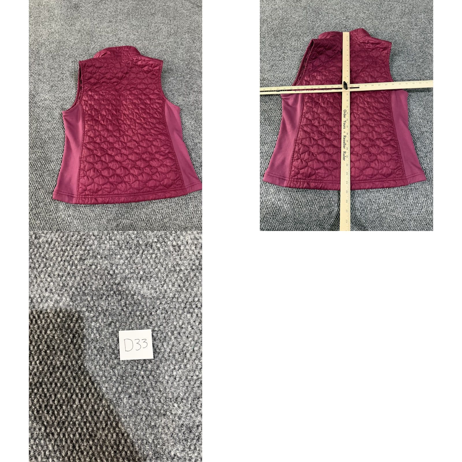 Vintage L.L.Bean Vest Womens M Pink Quilted Fleece Lined Softshell Full Zip Outdoor Vest Women Medium Pink Quilted Insulated Pockets Front Zip Size M / US 6-8 / IT 42-44 - 8 Thumbnail