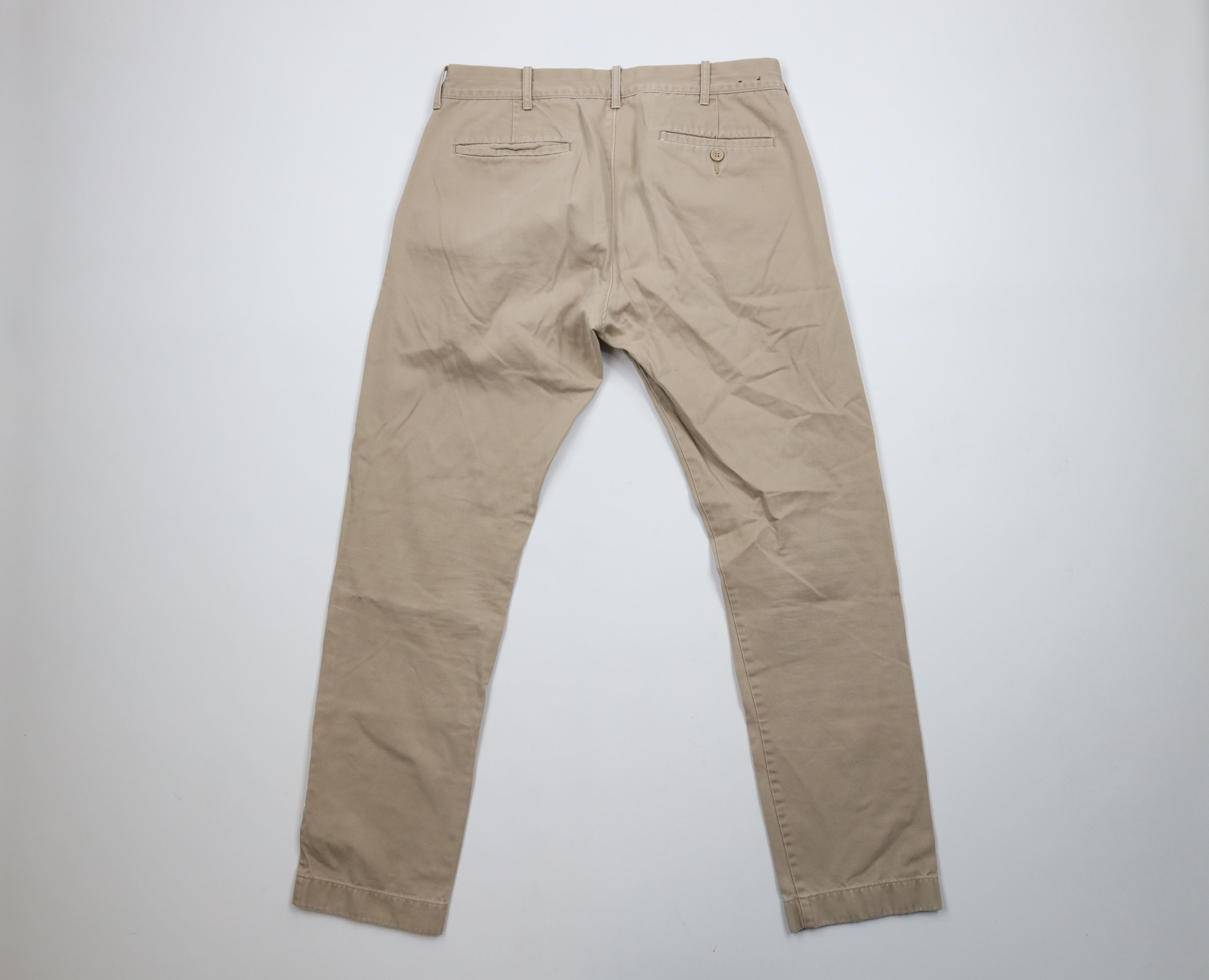 J.Crew × Vintage J Crew The Driggs Slim Fit Chino Pants Trousers Beige Cotton Size US 32 / EU 48 - 8 Thumbnail