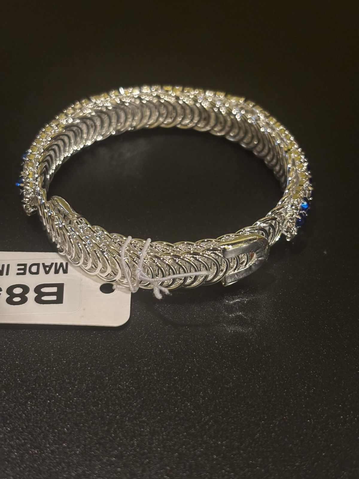 Other Blue silver bangle bracelet8538 Size ONE SIZE - 3 Thumbnail