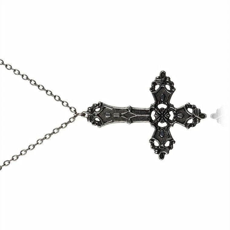 Jewelry × Vintage Goth Inverted Punk Cross Satanic Pendant Chain Necklace Size ONE SIZE - 3 Thumbnail