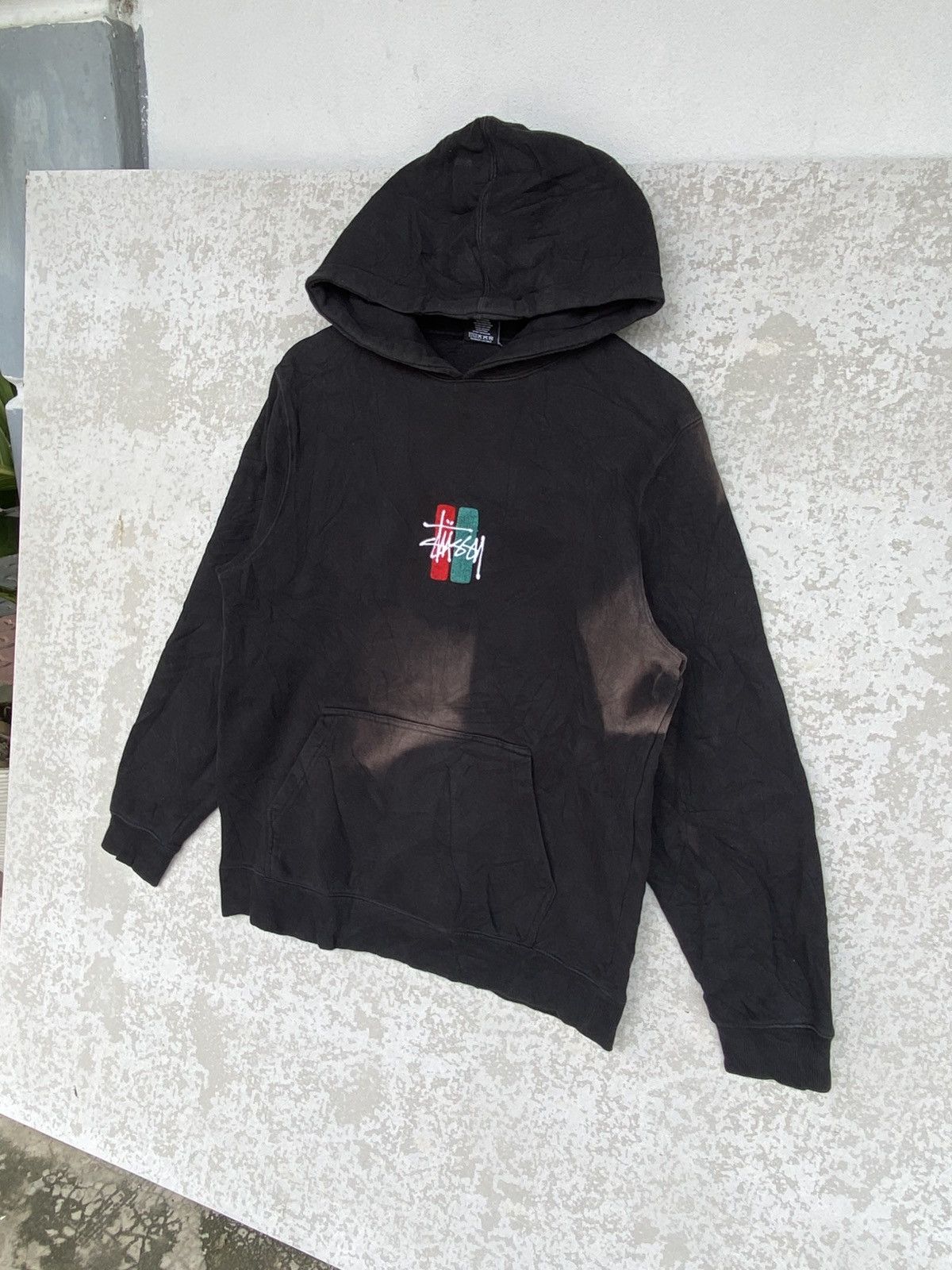 Other Vintage Bars Logo Hoodie Sunfaded Small Embroidered Black Size US M / EU 48-50 / 2 - 2 Thumbnail
