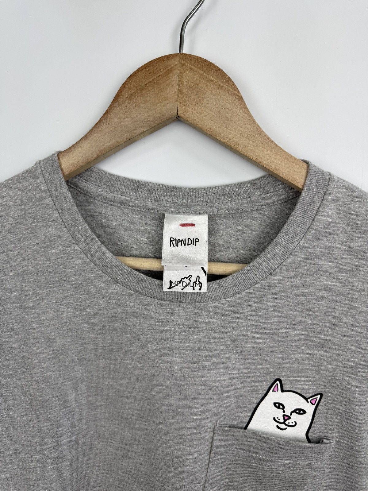 RIPNDIP NWT❗️ RIPNDIP Lord Nermal Pocket T-Shirt Cat Fack Rare Size M / US 6-8 / IT 42-44 - 6 Thumbnail