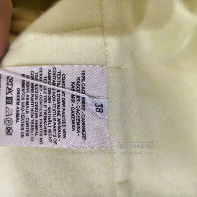 Hermes Hermes Pastel Yellow Cashmere Tie Front Jacket Size XS / US 0-2 / IT 36-38 - 4 Thumbnail