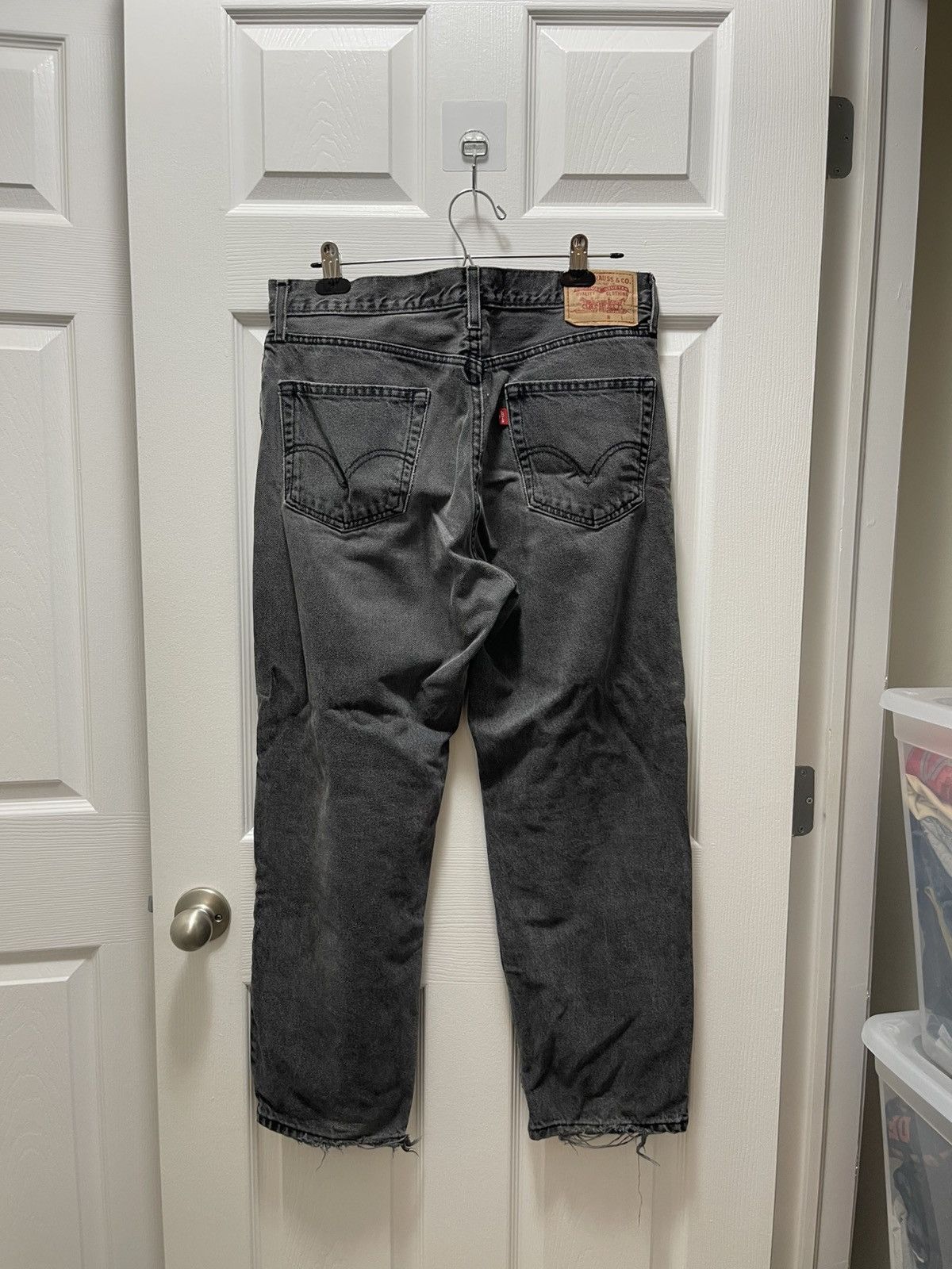 Levi's × Levi's Vintage Clothing Levi’s Relaxed Fit Baggy Charcoal Vintage Denim Jeans Size US 36 / EU 52 - 2 Thumbnail