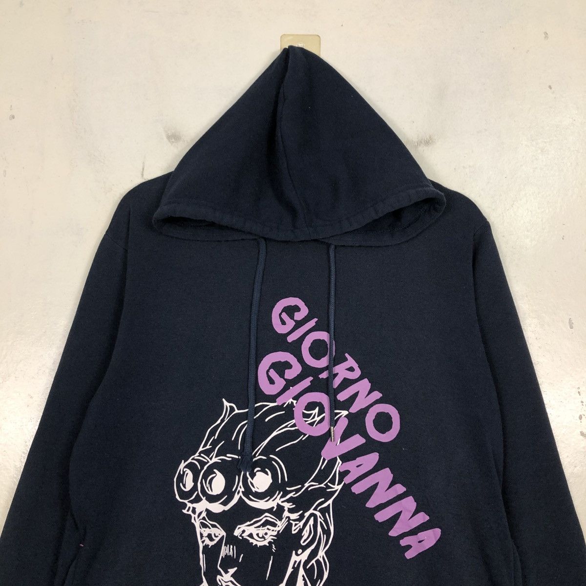 Japanese Brand 📌Vintage Hoodie Pull Over Giorno Giovanna Big Logo Size US L / EU 52-54 / 3 - 5 Thumbnail