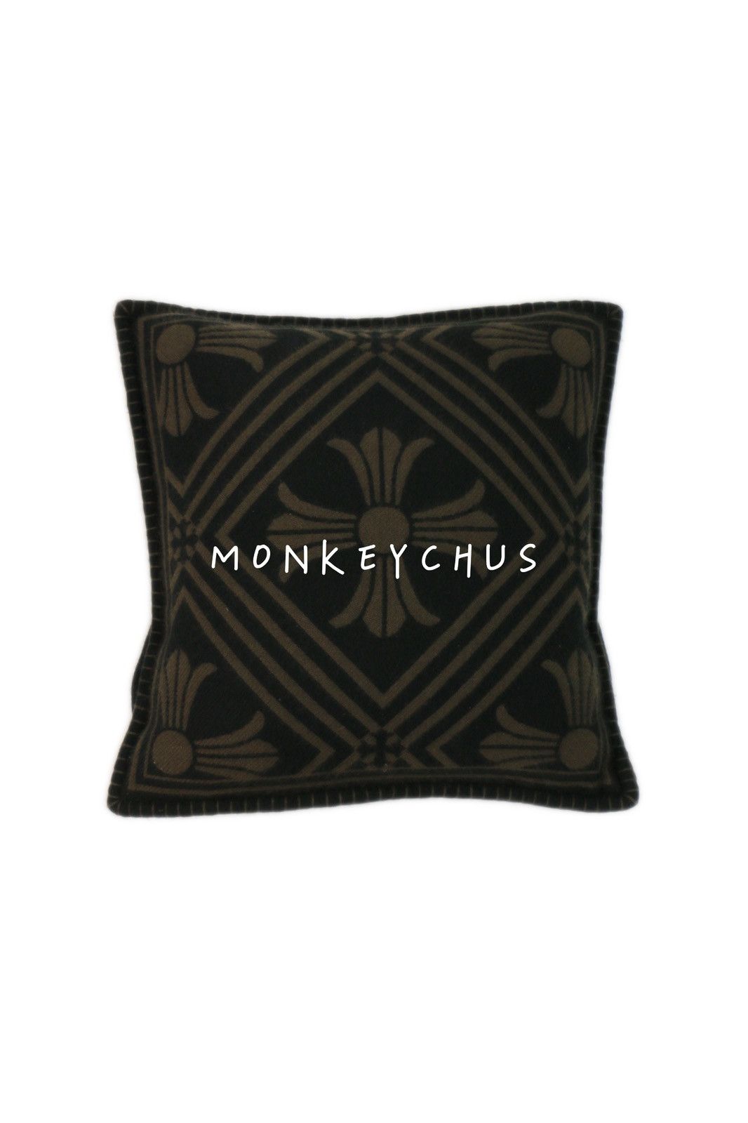 Chrome Hearts 🔥Chrome Hearts Black Brown Cross Cashmere Pillow🔥 Size ONE SIZE - 1 Thumbnail