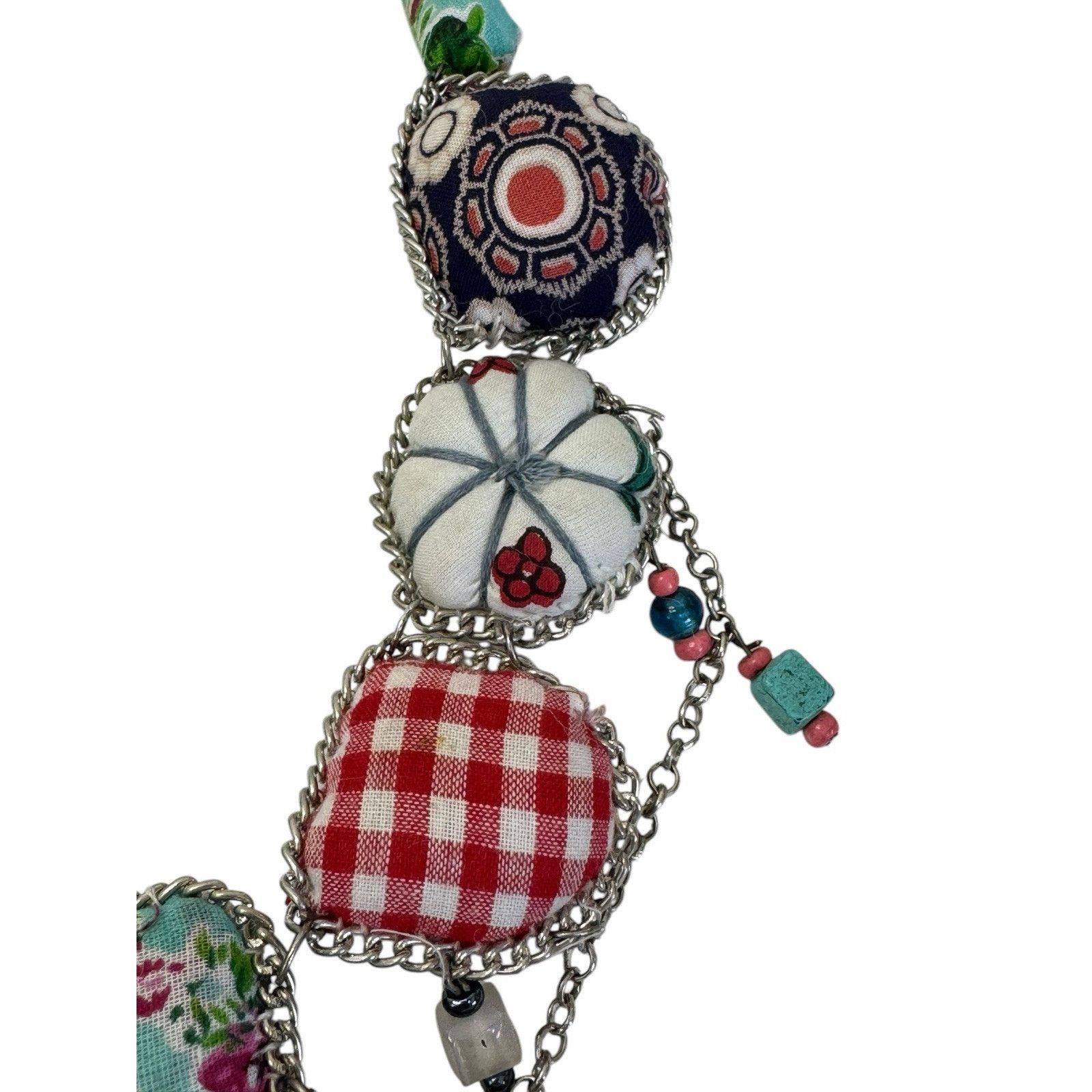 Other VINTAGE Handmade Italian Beaded Pillow Embellished Necklace Size ONE SIZE - 8 Thumbnail