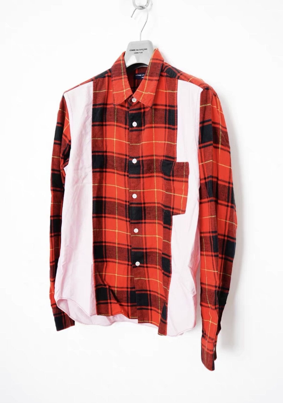 Comme des Garcons Comme des Garçons Paneled Vintage Plaid Shirt Size US S / EU 44-46 / 1 - 2 Thumbnail