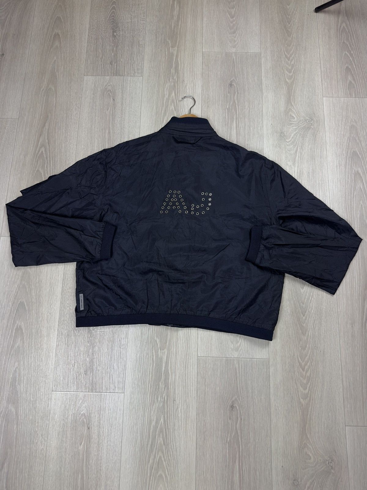 Armani Vintage Armani Jeans Nylon Windbreaker Jacket Size US L / EU 52-54 / 3 - 1 Thumbnail