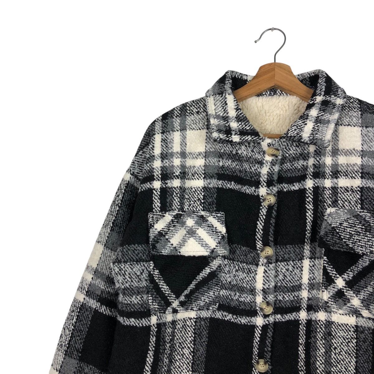 Flannel 📌Vintage Flannel Jacket Blanket Sherpa Private Pause Tartan Size US M / EU 48-50 / 2 - 8 Thumbnail