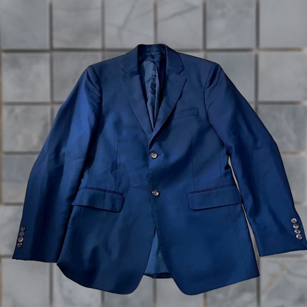 Doublet Jack Spade Blazer Mens 38 R Blue Wool Super 100 2 Button Double Vent Sport Coat Coat Mens 38 R Blue Wool Super 100 2 Button Double Vent Sport Coat Size 38R - 1 Thumbnail