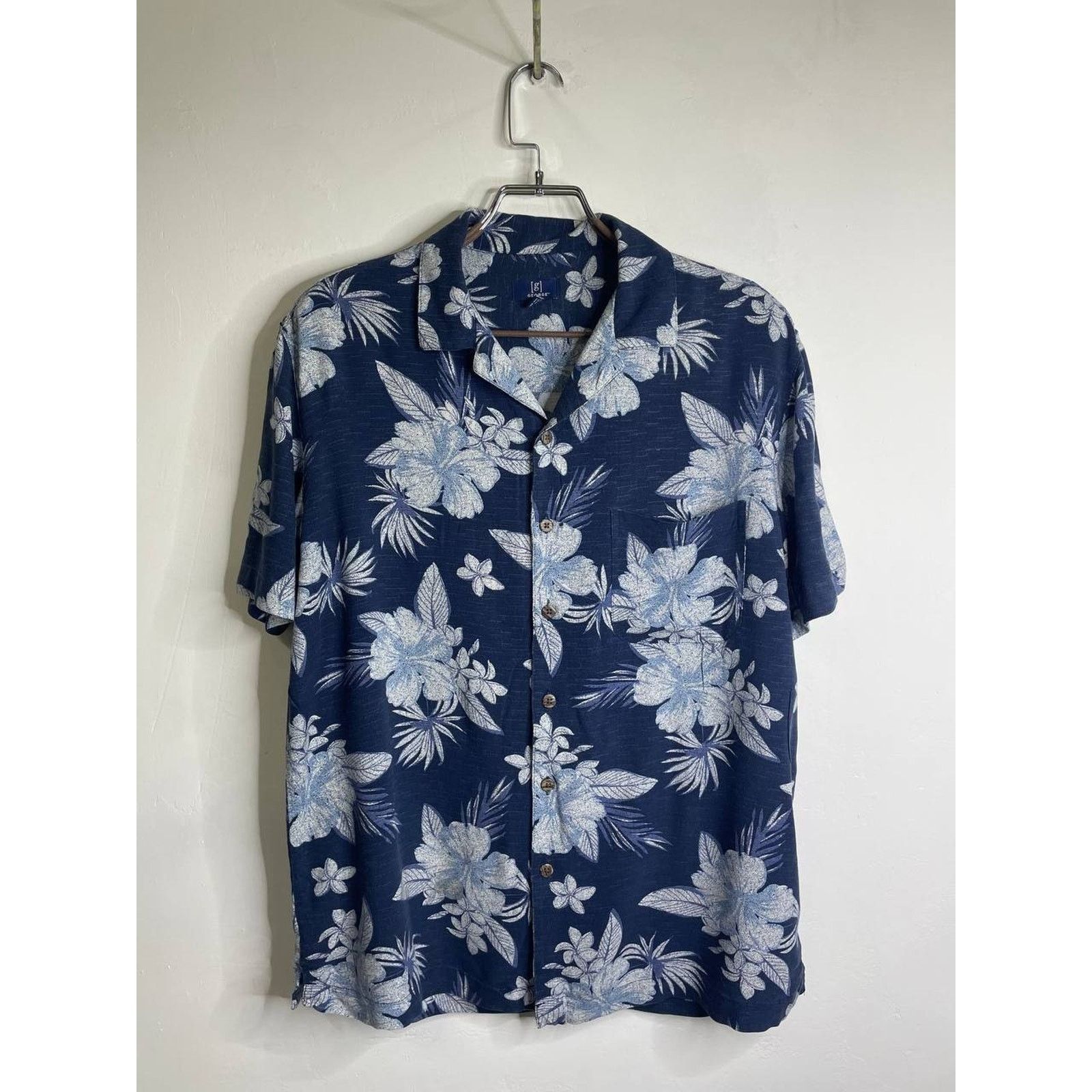 George Vintage George Floral Hawaiian Shirt Flowers M Short Sleeve Size US M / EU 48-50 / 2 - 1 Thumbnail