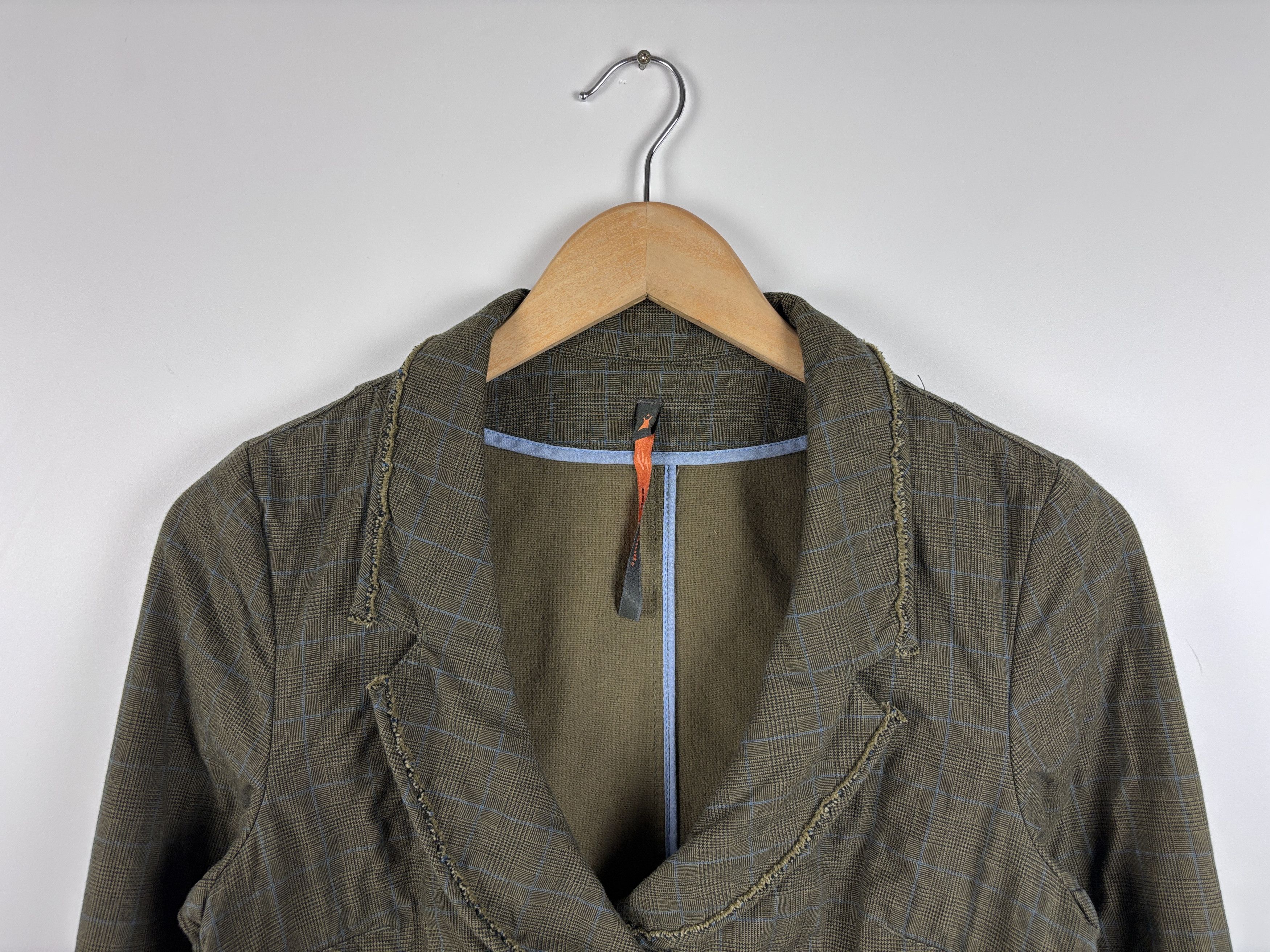 Cop Copine Vintage Cop Copine Check Cotton Blazer Green Size 38 Size XS / US 0-2 / IT 36-38 - 2 Thumbnail