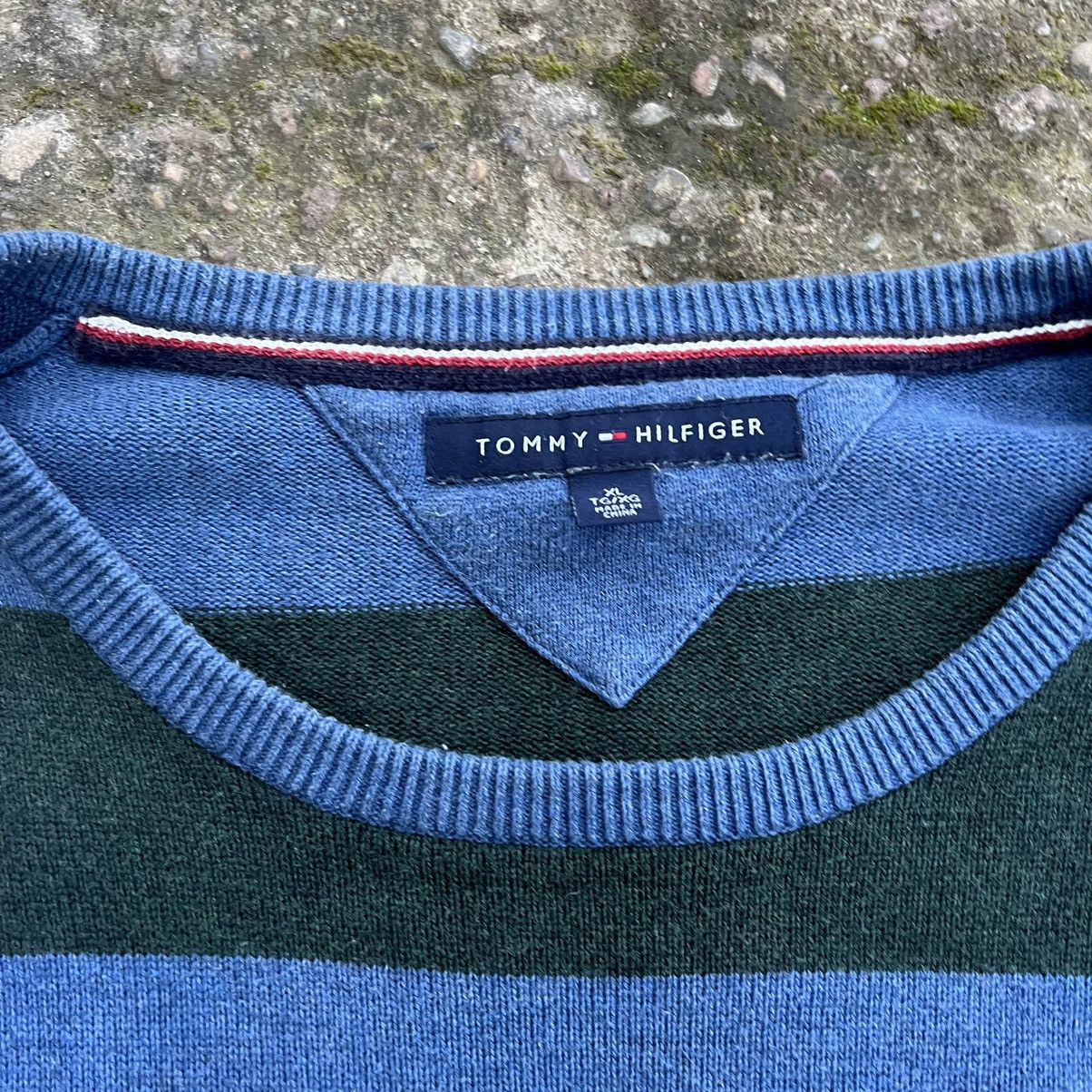 Tommy Hilfiger × Vintage 🔥VINTAGE TOMMY HILFIGER STRIPPED KNITTED SWEATER 90s🔥 Size US L / EU 52-54 / 3 - 4 Thumbnail