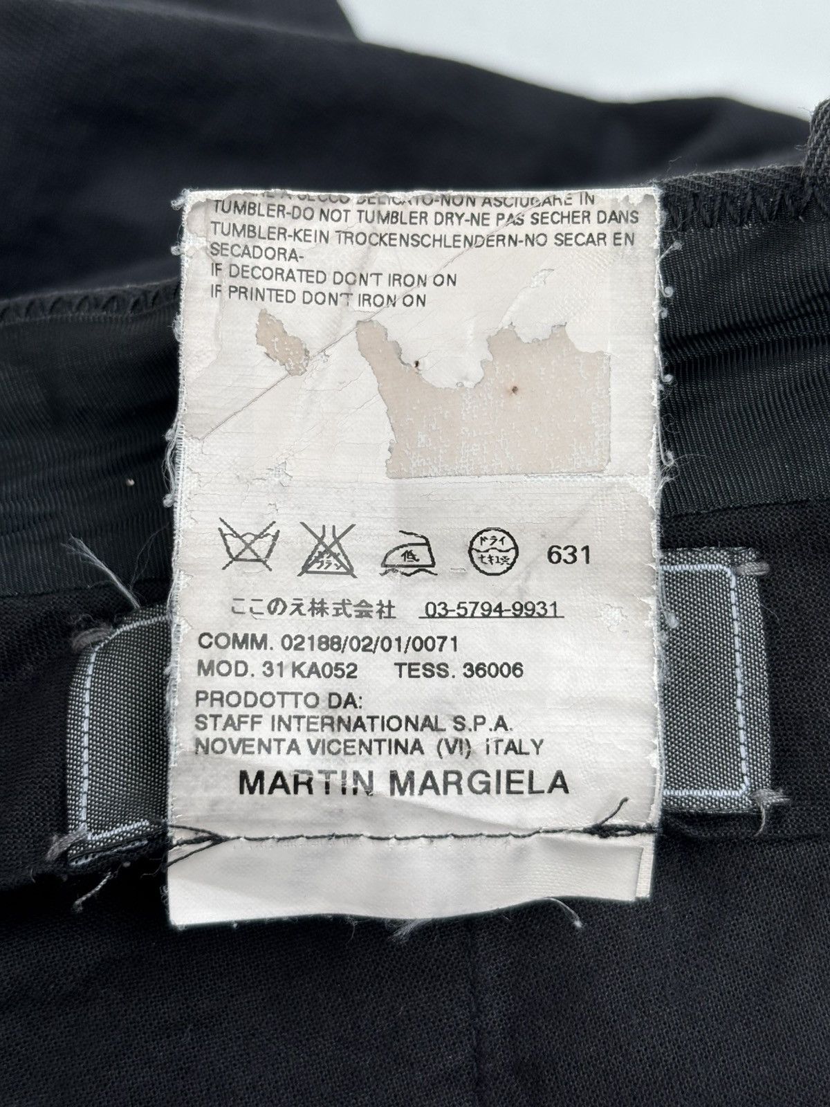 Maison Margiela SS07 Martin Margiela Archive Cropped Pants Size US 30 / EU 46 - 8 Thumbnail