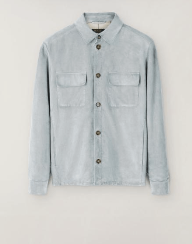 Loro Piana o1w1db10525 Kidskin Overshirt Size US L / EU 52-54 / 3 - 1 Preview