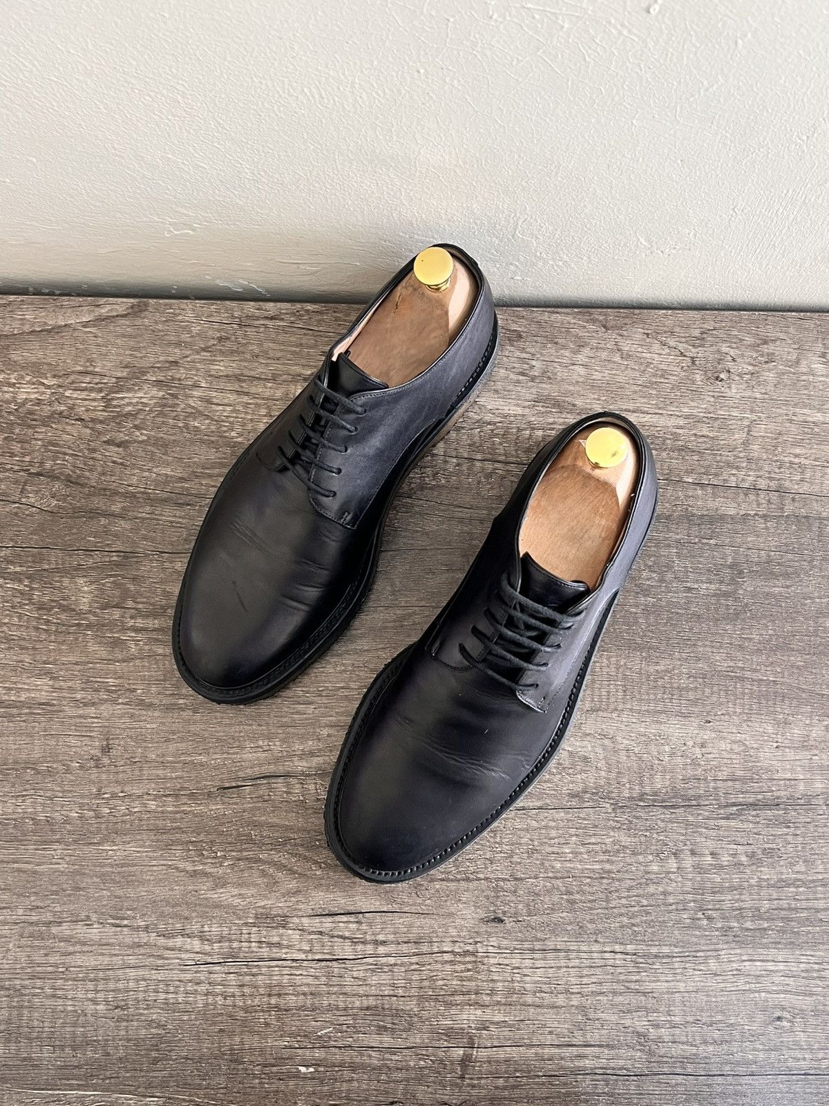 Dries Van Noten Dries Van Noten Leather CrepeSole Derbies Size US 8 / EU 41 - 4 Thumbnail