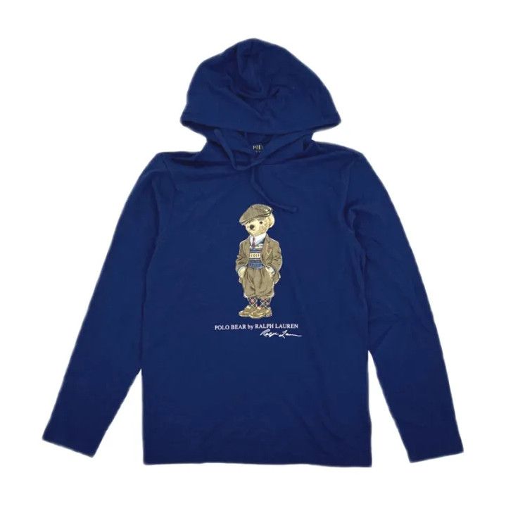 Polo Ralph Lauren Polo Ralph Lauren Patterned Hooded Long-Sleeve T-Shirt Size US XL / EU 56 / 4 - 1 Thumbnail