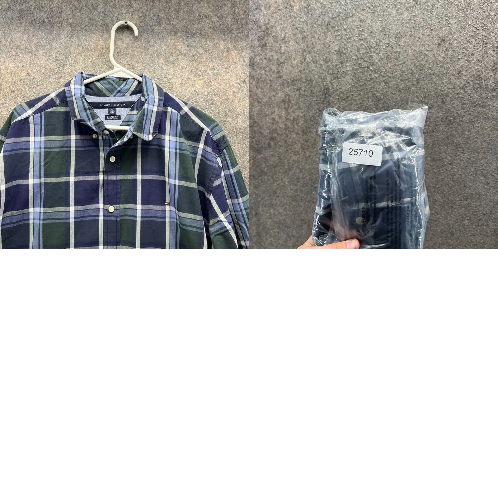 Tommy Hilfiger VINTAGE Tommy Hilfiger Shirt Men XL Blue Green Plaid Button-Down Casual Regular Size US XL / EU 56 / 4 - 9 Thumbnail
