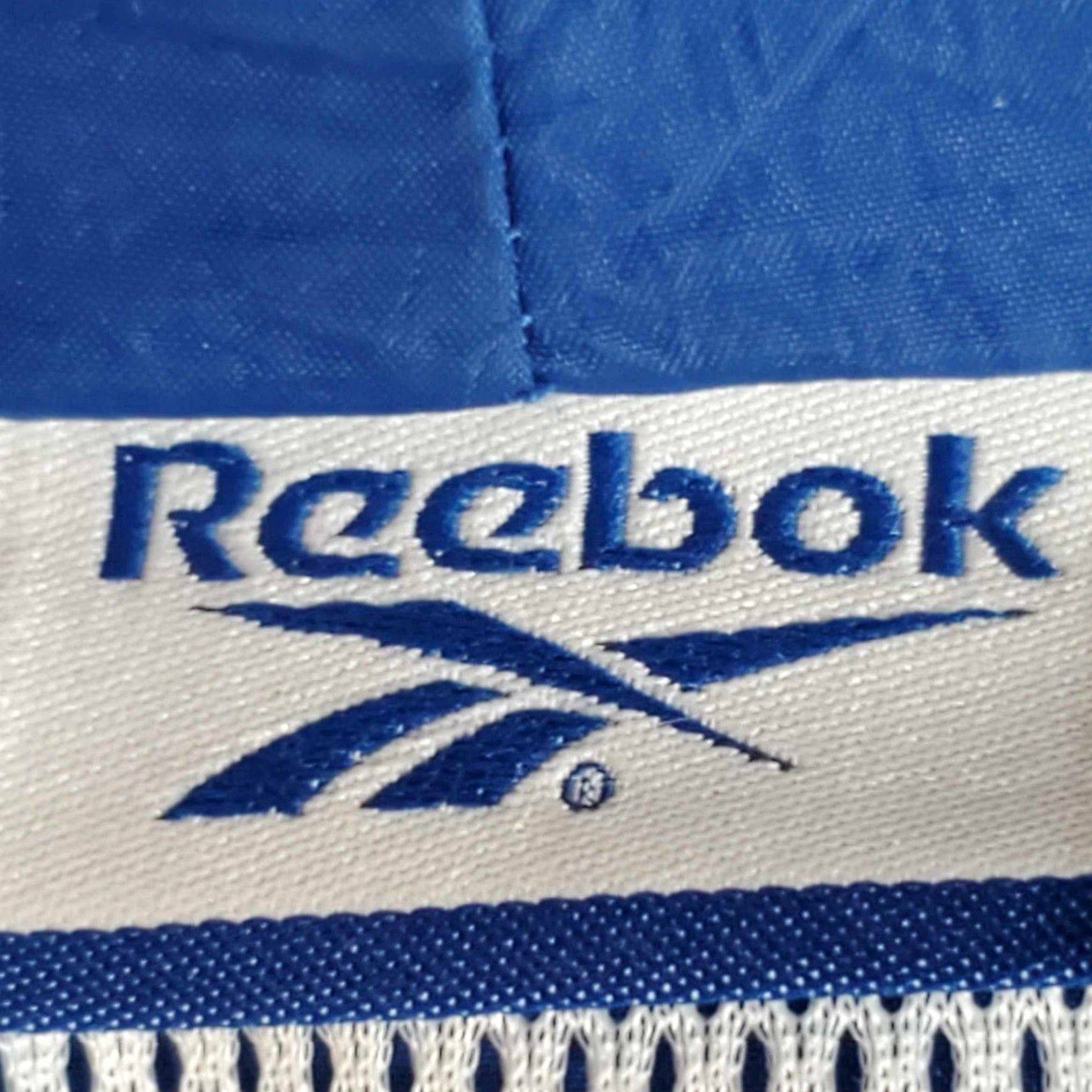 Reebok VINTAGE Reebok Jacket Windbreaker Hooded Pullover Blue Black 90s Mens M Size US M / EU 48-50 / 2 - 6 Thumbnail