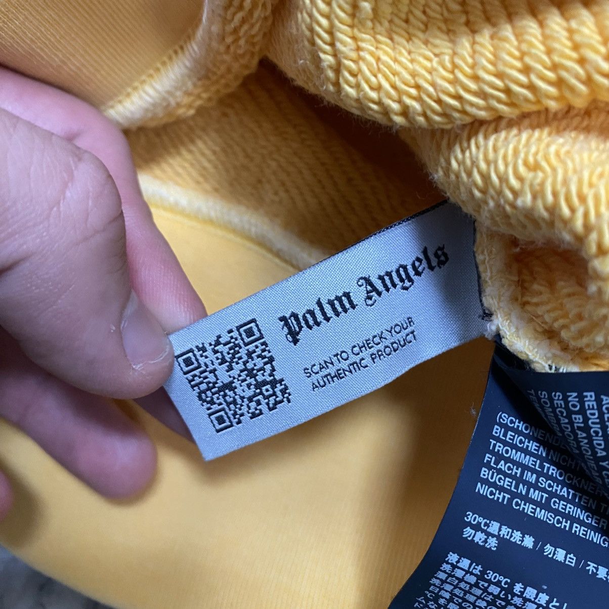 Palm Angels Palm Angels Sweatshirt Big logo Yellow Size US S / EU 44-46 / 1 - 17 Thumbnail