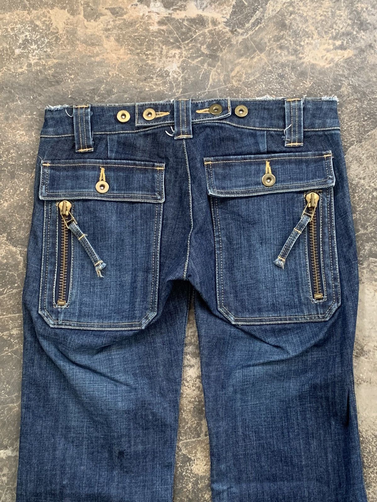 Beauty Beast × If Six Was Nine × Japanese Brand Charm cult fioat made in japan flare denim Size 29" - 5 Thumbnail