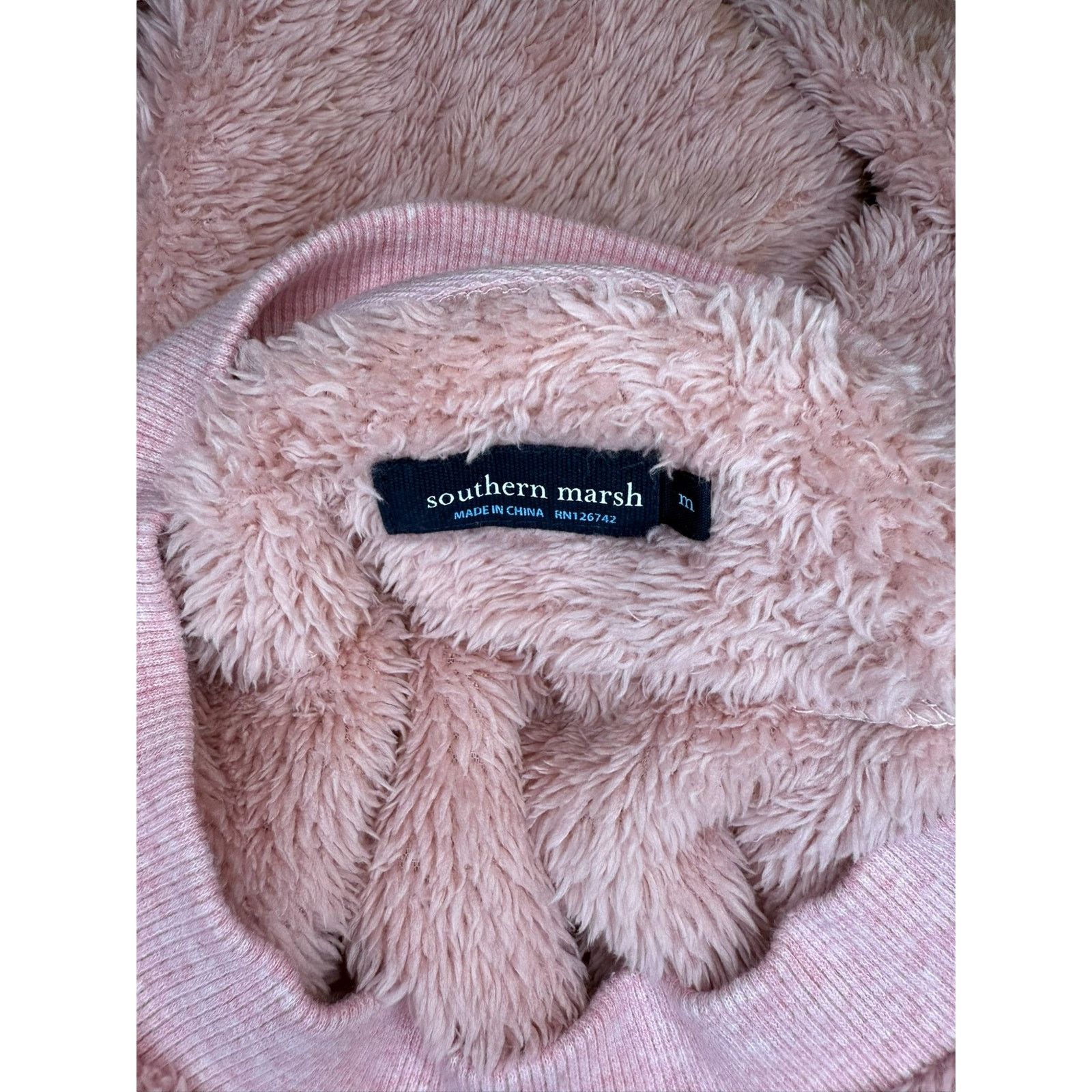 Southern Marsh Southern Marsh Pink Cropped Fuzzy Sweatshirt Size Medium Size M / US 6-8 / IT 42-44 - 3 Thumbnail