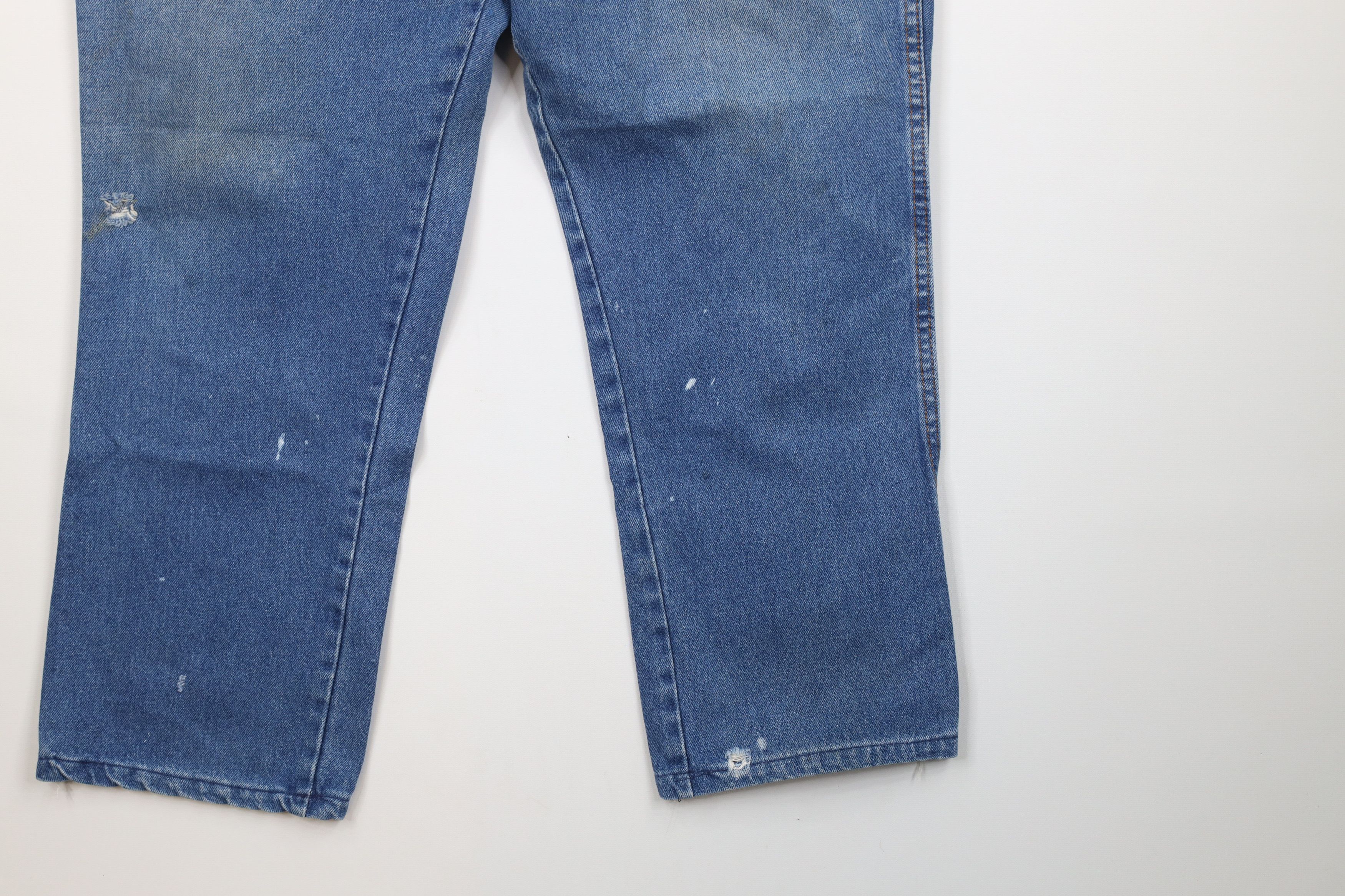 Dickies × Vintage Vintage 70s Dickies Branders Flared Bootcut Denim Jeans USA Size US 36 / EU 52 - 4 Thumbnail