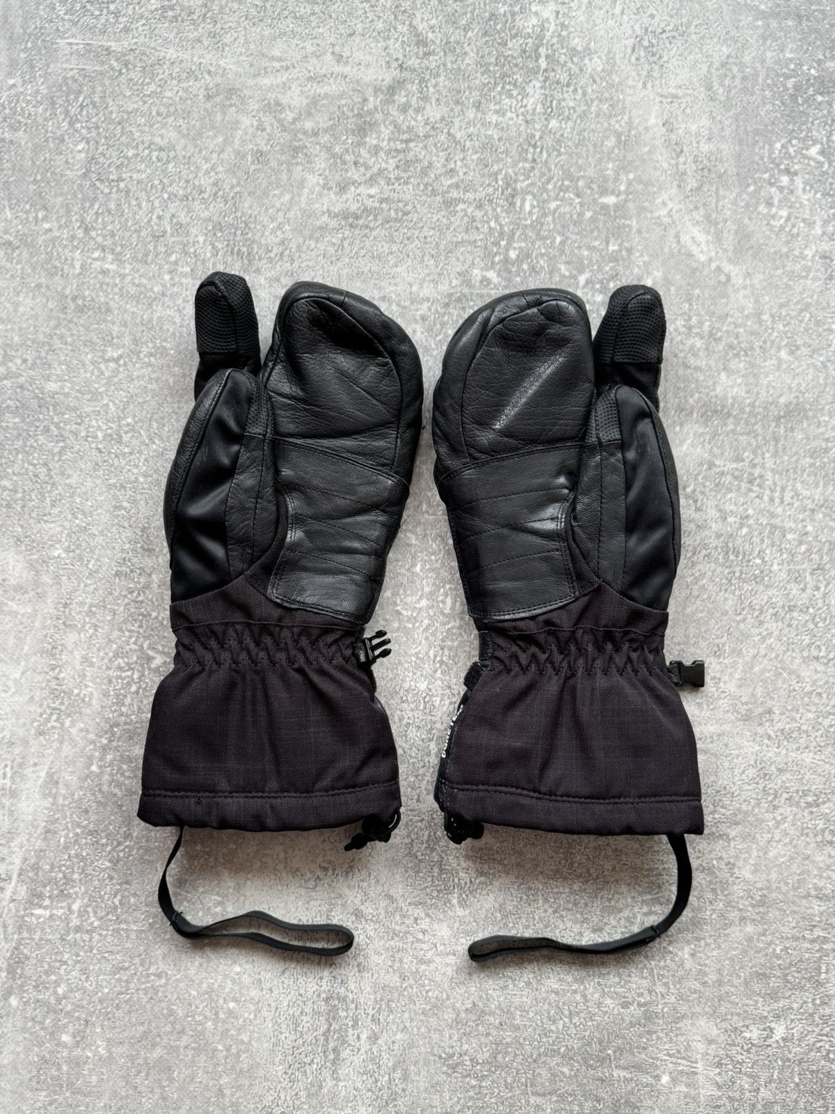 Salomon Salomon Trigger Mittens Leather Gore-Tex Lobster Gloves Size ONE SIZE - 4 Thumbnail