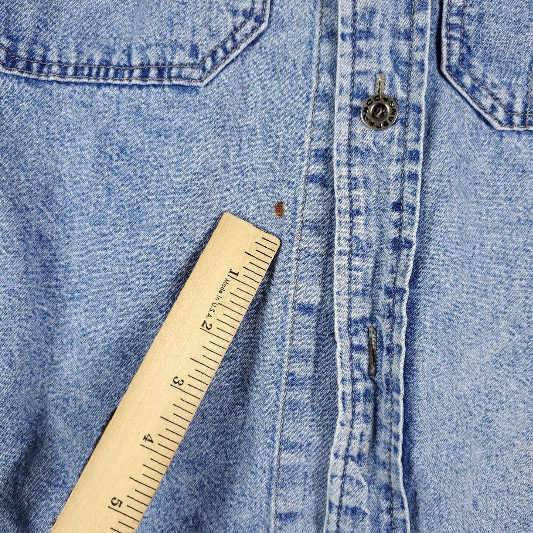 Vintage VINTAGE PACO Denim Button-Up Shirt Mens Size Small Blue Long Sleeve Classic Size US S / EU 44-46 / 1 - 6 Thumbnail