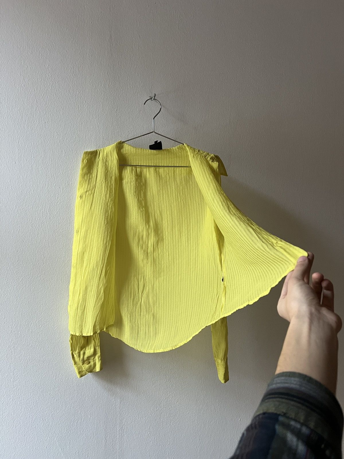 Vintage Just Cavalli Yellow Light Button Up Avantgarde Shirt
