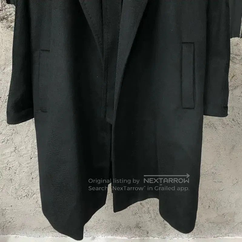 Max Mara MaxMara Classic Black Long Coat for Women . Size XL / US 12-14 / IT 48-50 - 4 Thumbnail