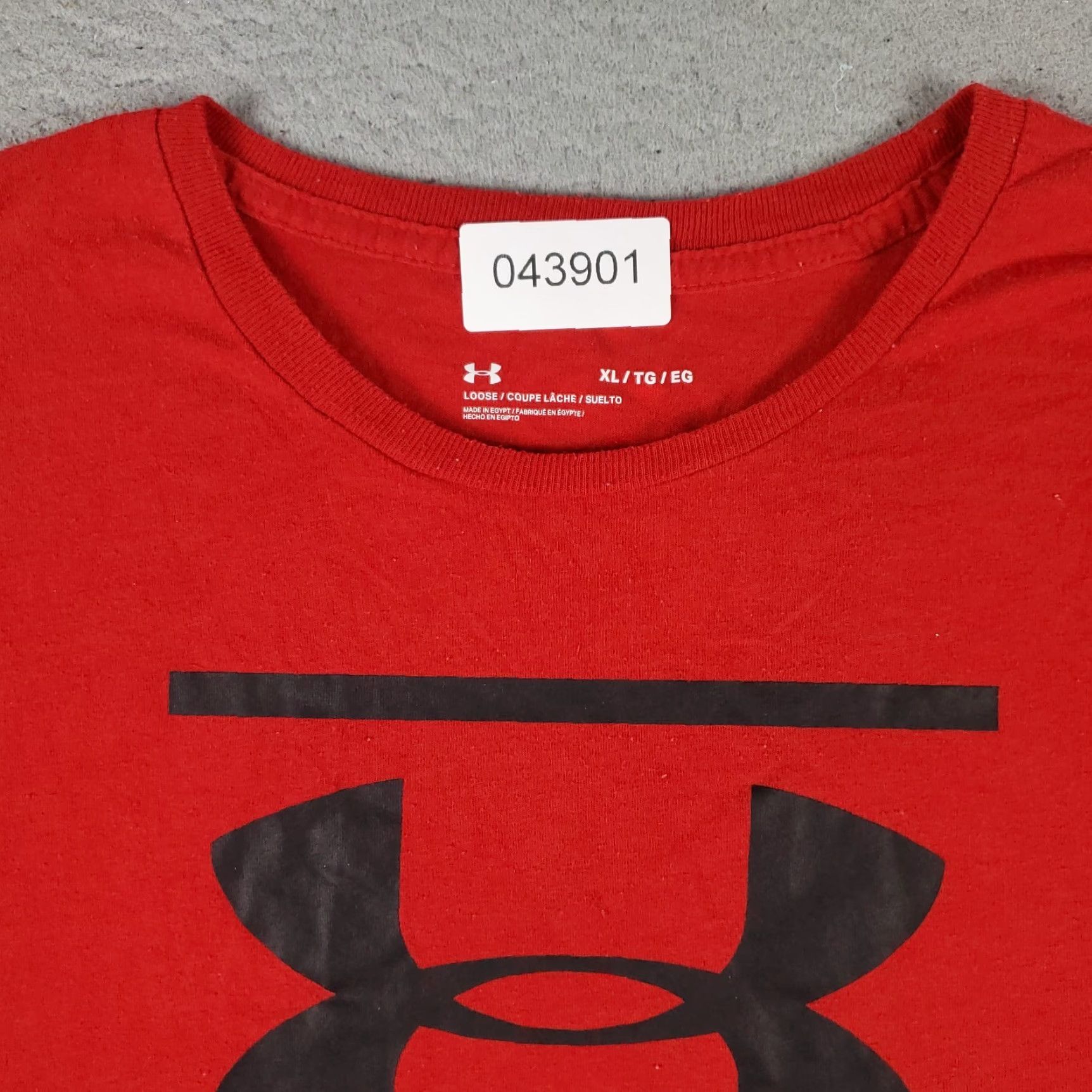 Under Armour Under Armour T-Shirt Mens XL Red Short Sleeve Crew Neck Cotton Blend Logo Modern Sports Adult Size US XL / EU 56 / 4 - 3 Thumbnail