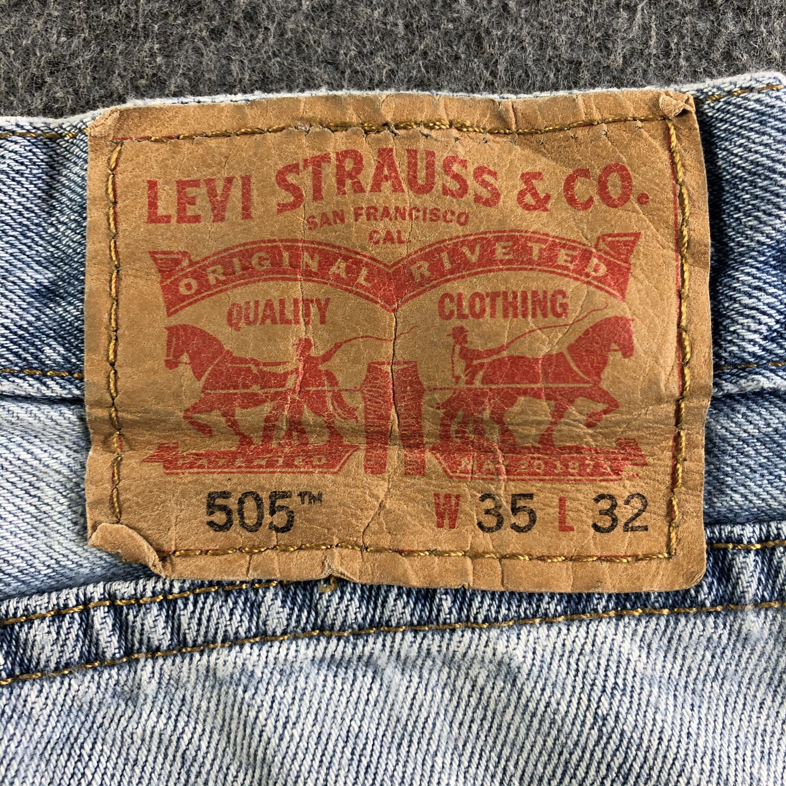 Levi's Vintage Light Wash Levis 505 Jeans-J3094 Size US 36 / EU 52 - 5 Thumbnail