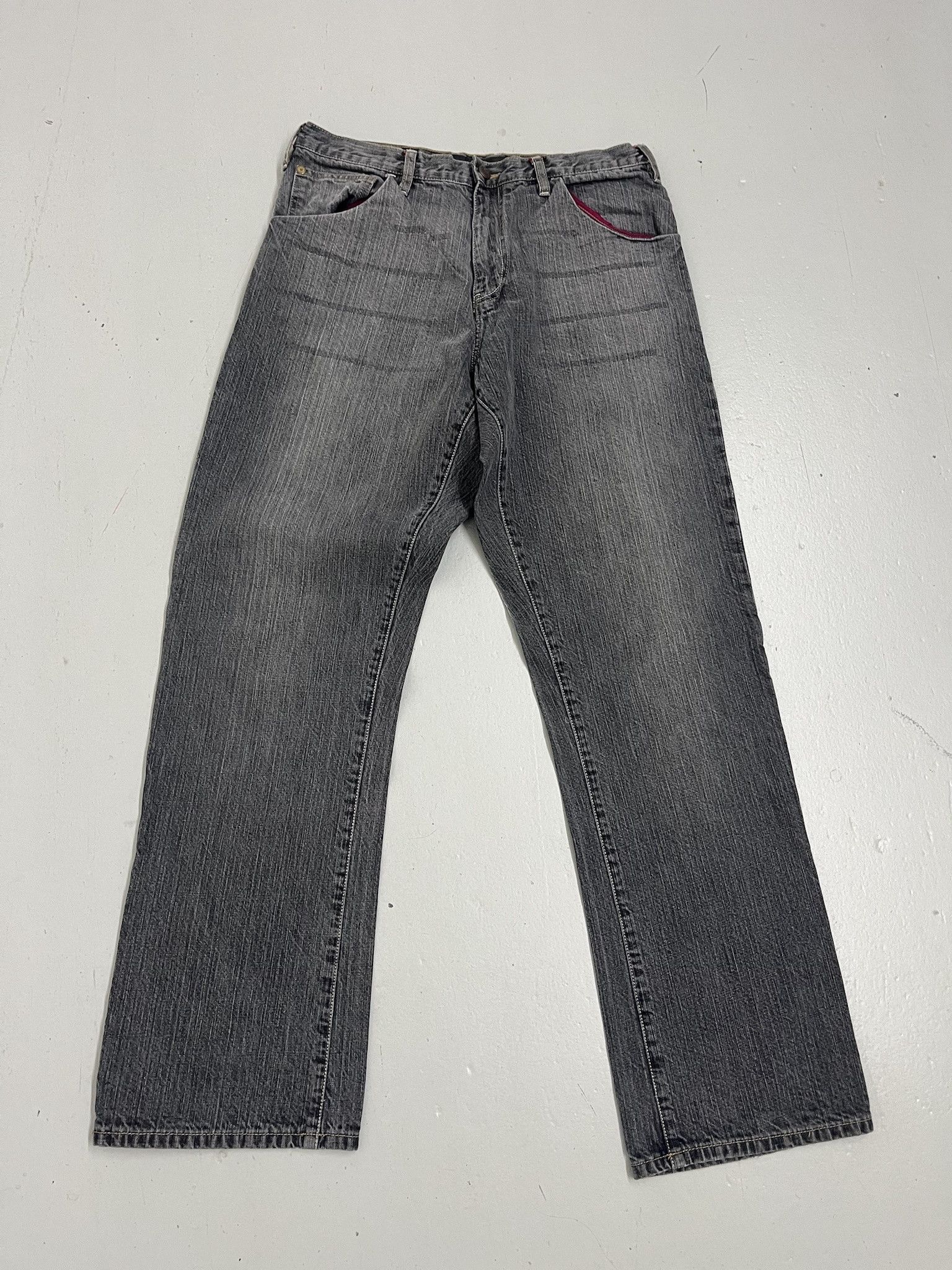 Vintage 90s Sean John Baggy Black Loose Fit Denim Size 34x33